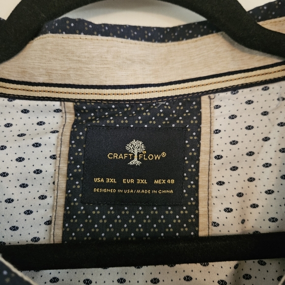 Men's XXXL Button Down Shirt Bundle of 2 Craft + Flow - Picture 7 of 15